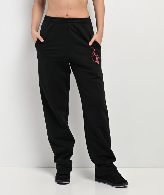 Baby Phat Script Black Straight Leg Sweatpants - thumbnail 2