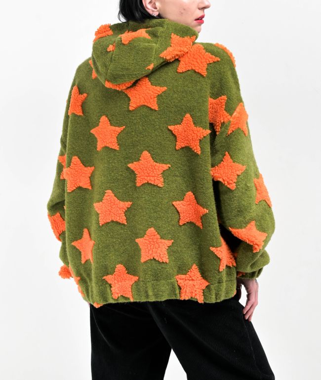 Basic Pleasure Mode Starborg Moss Fleece Hoodie - thumbnail 2