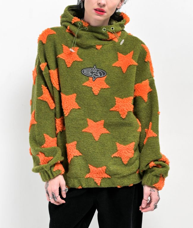 Basic Pleasure Mode Starborg Moss Fleece Hoodie