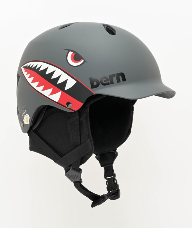 Bern Kids Bandito MIPS Matte Grey Tiger Snowboard Helmet