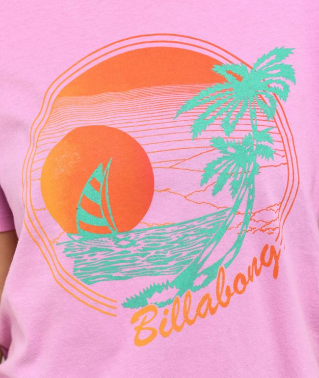 Billabong Bright New Day Pink T-Shirt - thumbnail 3