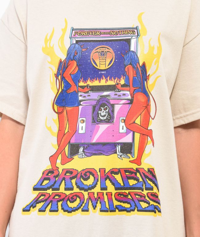 Broken Promises 2 Player Natural T-Shirt - thumbnail 3