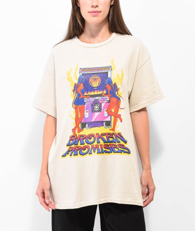 Broken Promises 2 Player Natural T-Shirt