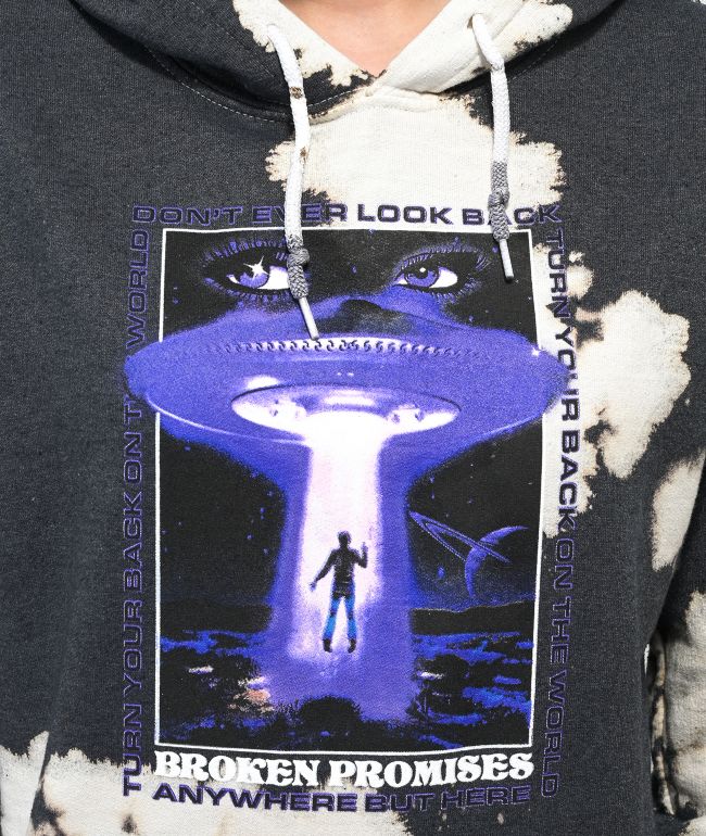 Broken Promises Abduction Bleach Dye Hoodie - thumbnail 3