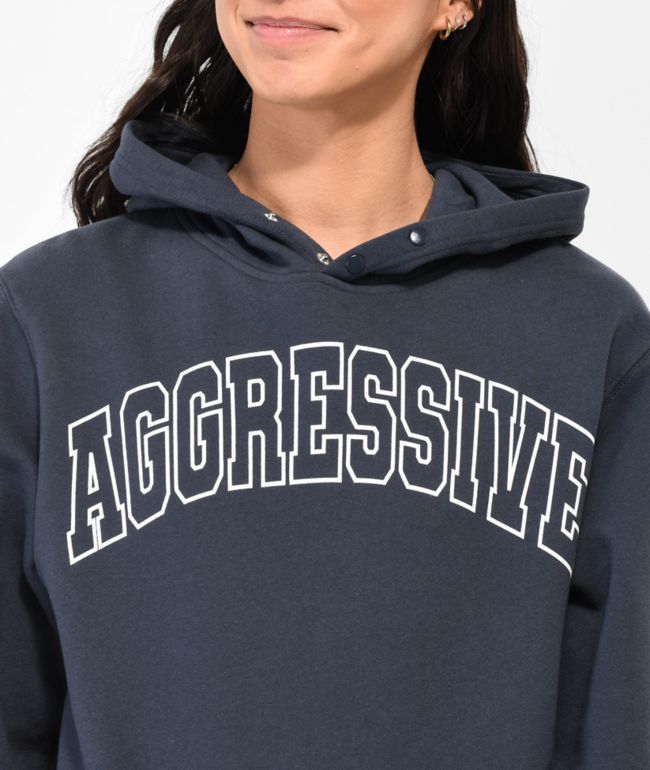 Broken Promises Aggressive Navy Hoodie - thumbnail 3