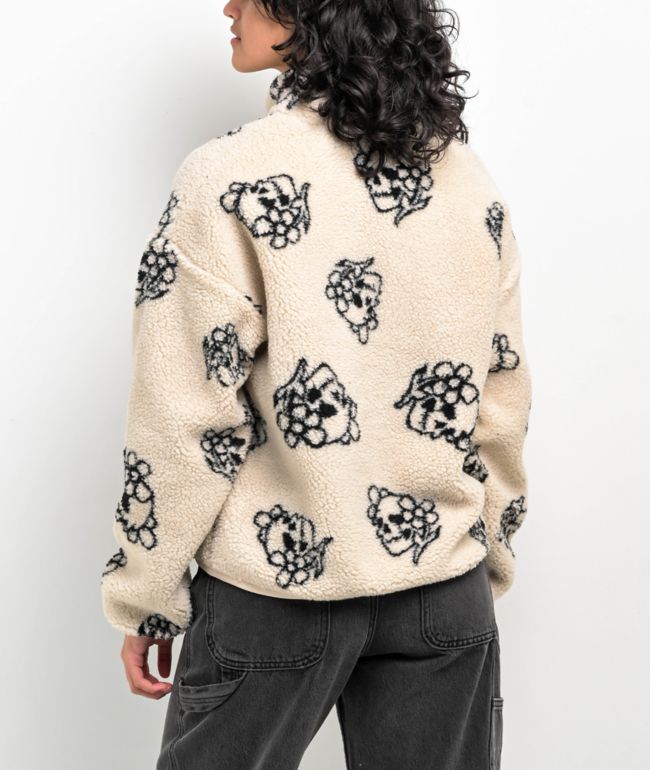 Broken Promises Brain Fog Natural Fleece Jacket - thumbnail 2
