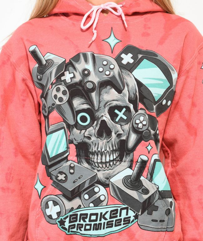 Broken Promises Console Pink Hoodie - thumbnail 3