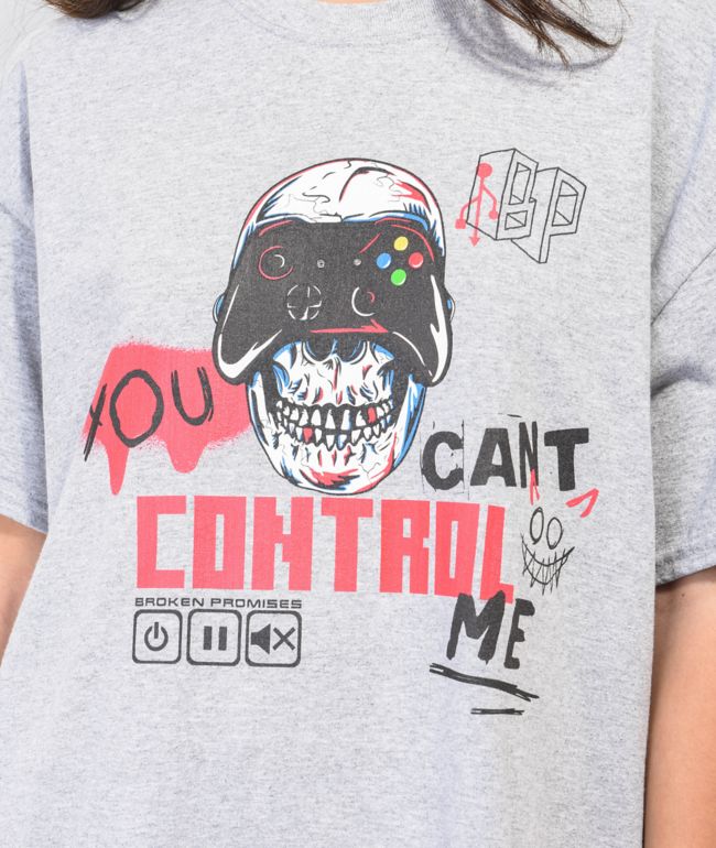 Broken Promises Controller Heather Grey T-Shirt - thumbnail 2