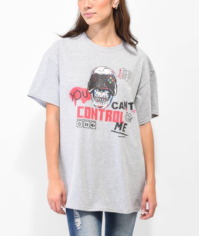 Broken Promises Controller Heather Grey T-Shirt