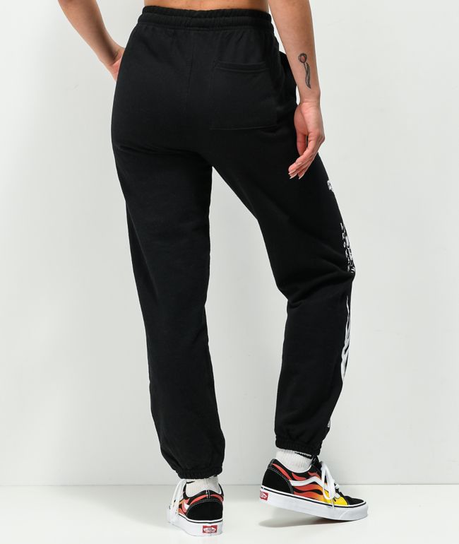 Broken Promises Crash And Burn Black Sweatpants - thumbnail 2