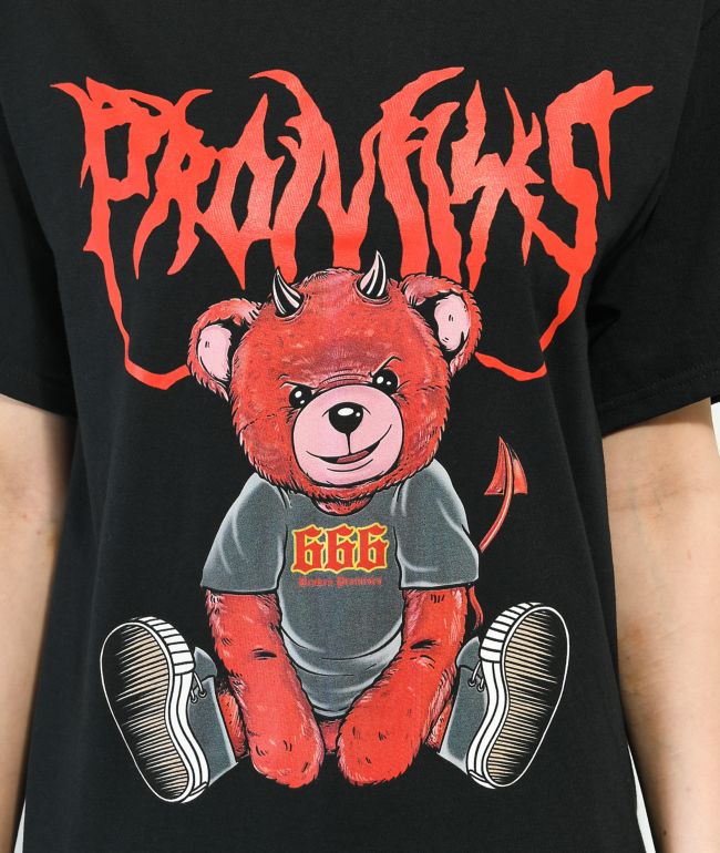 Broken Promises Damien Teddy Black T-Shirt - thumbnail 2