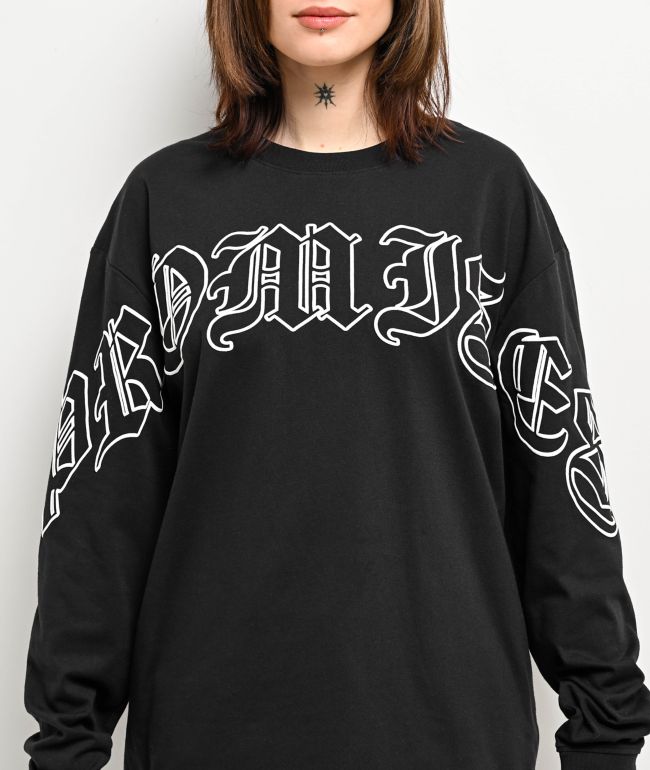 Broken Promises Enemy Crew Black Long Sleeve T-Shirt - thumbnail 2