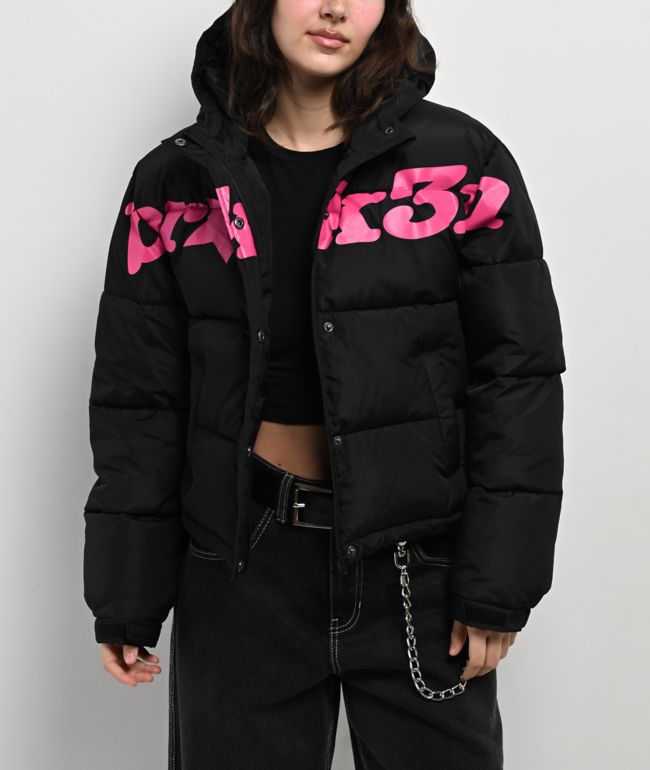 Broken Promises Faceless Black Puffer Jacket - thumbnail 3