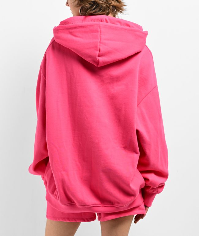 Broken Promises Faceless Pink Rhinestone Hoodie - thumbnail 2