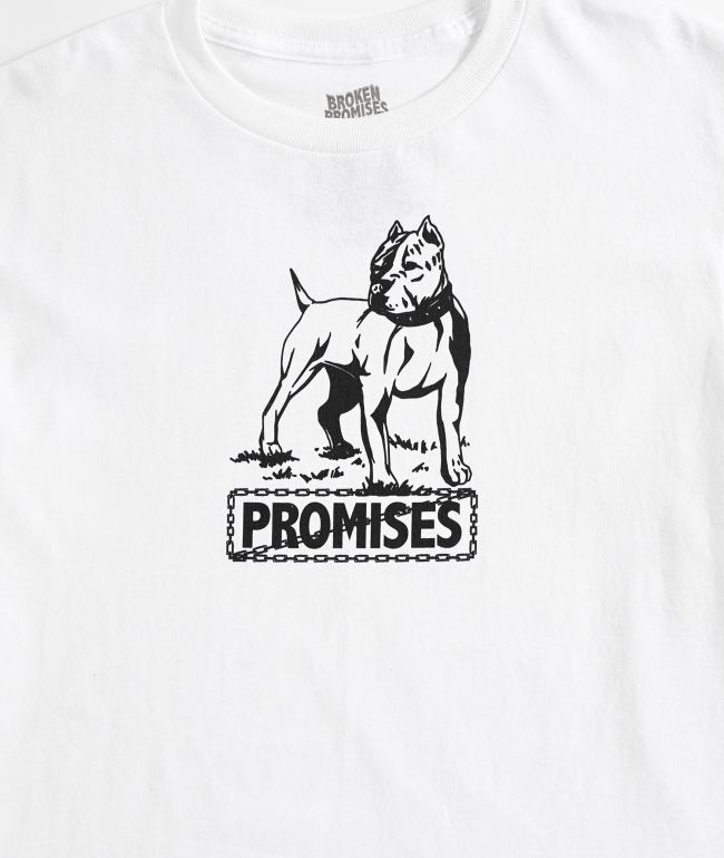 Broken Promises Kids Bully Dog White T-Shirt - thumbnail 3
