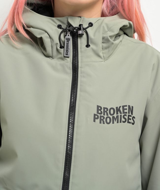 Broken Promises Last Time Grey Snowboard Jacket - thumbnail 3
