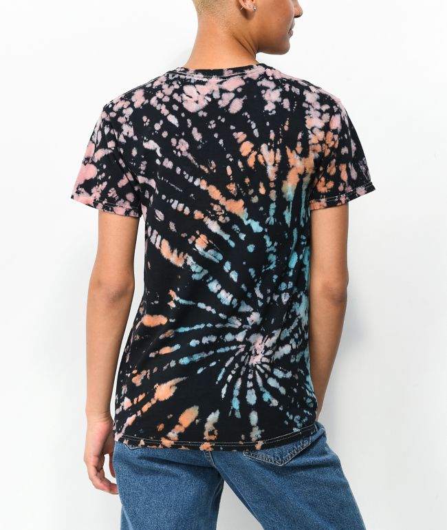 Broken Promises Let Me Down Rainbow Bleach Dye T-Shirt - thumbnail 2