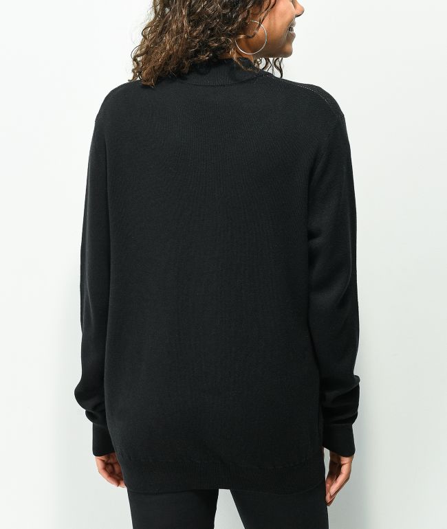 Broken Promises Lost Myself Black Cardigan Sweater - thumbnail 2