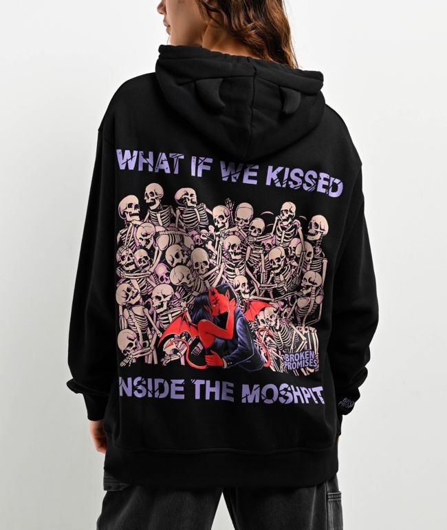 Broken Promises Moshpit Black Hoodie - thumbnail 2