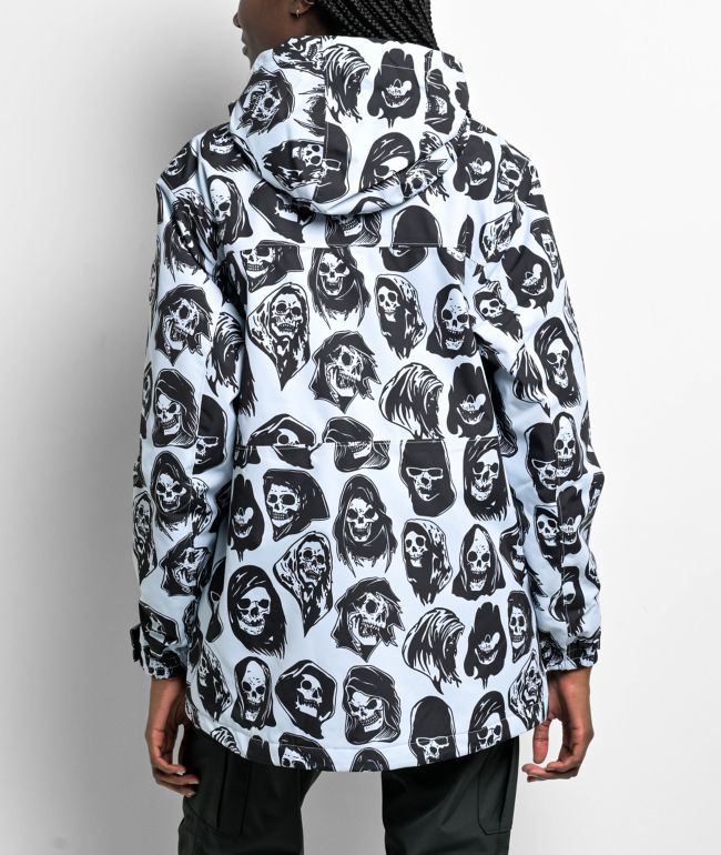 Broken Promises Reaper 5K Light Blue Snowboard Jacket - thumbnail 2