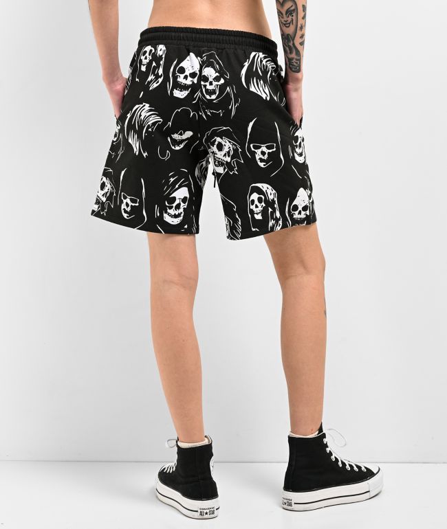 Broken Promises Reaper Guide Black Sweat Shorts - thumbnail 2