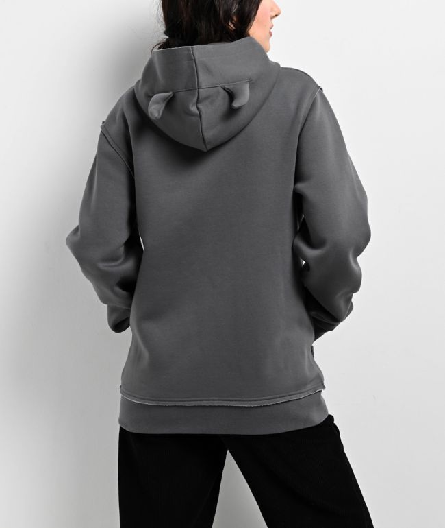 Broken Promises Shocked Horn Grey Zip Hoodie - thumbnail 2