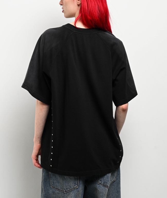 Broken Promises Thunderheart Black Wash T-Shirt - thumbnail 2
