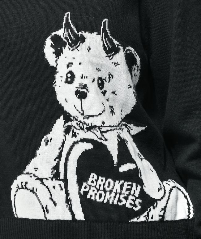Broken Promises Unbearable Black Sweater - thumbnail 2