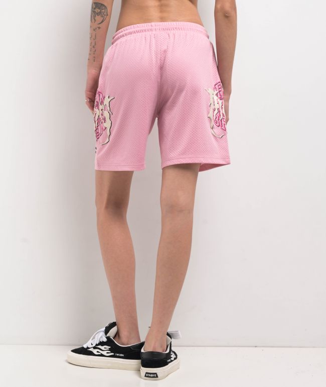 Broken Promises Underworld Pink Mesh Shorts - thumbnail 2