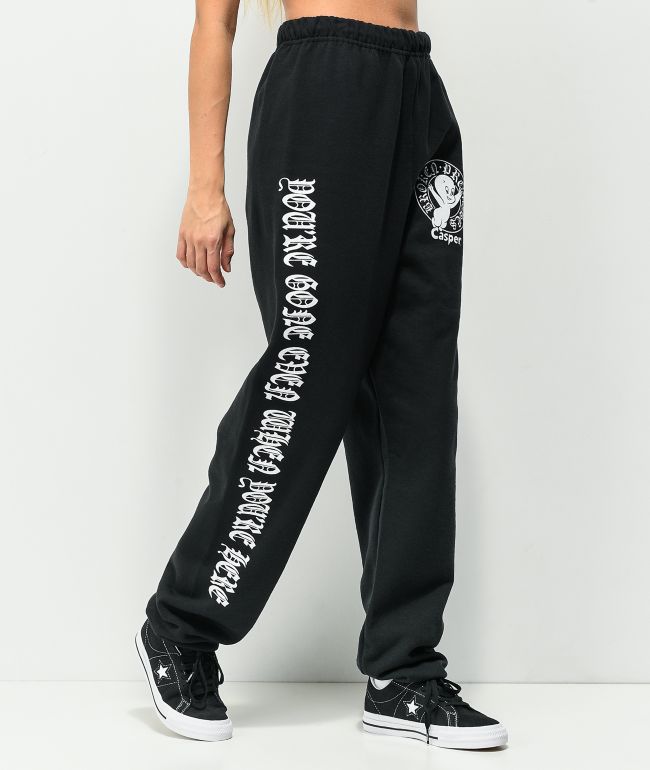 Broken Promises x Casper You're Gone Black Sweatpants - thumbnail 3