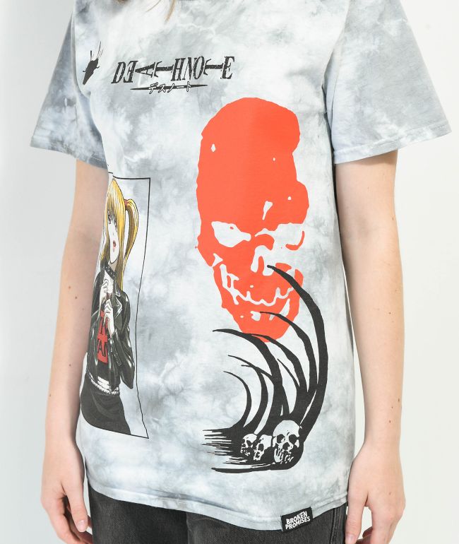 Broken Promises x Death Note 05 Misa Grey Tie Dye T-shirt - thumbnail 3