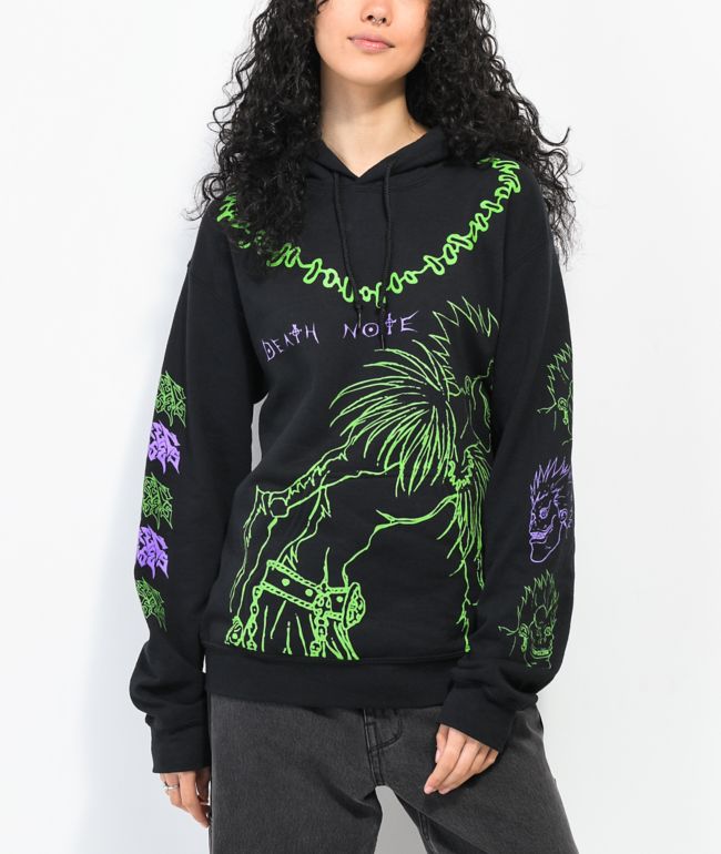 Broken Promises x Death Note Ryuk Line Black Hoodie