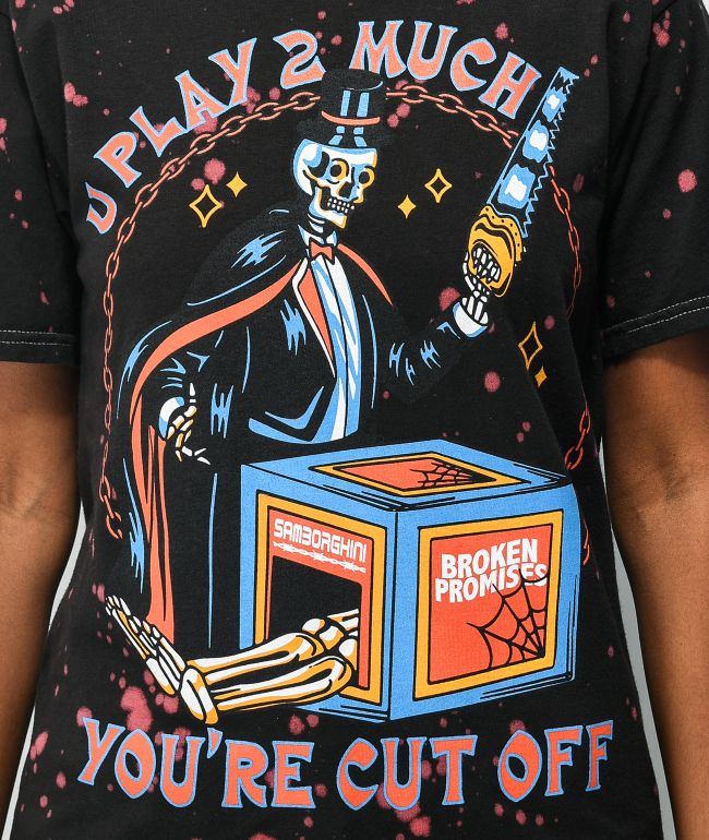 Broken Promises x Samborghini Cut Off Tie Dye T-Shirt - thumbnail 2