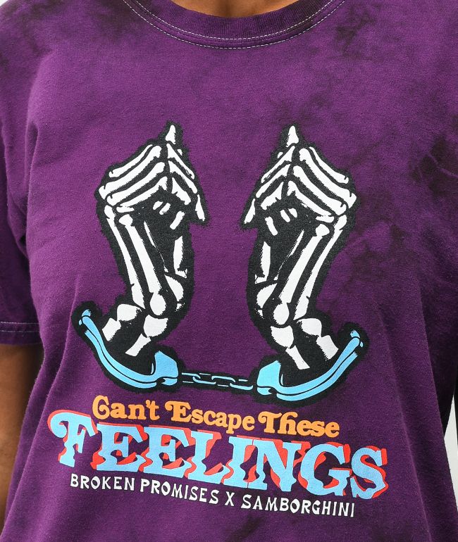 Broken Promises x Samborghini Escapism Purple Tie Dye T-Shirt - thumbnail 2