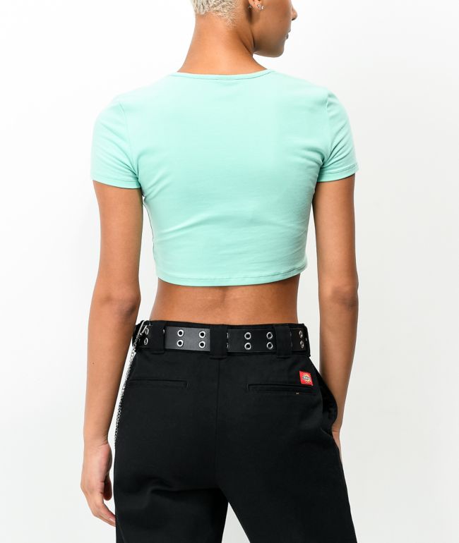 Broken Promises x Samborghini Slight Of Hand Mint Crop Top - thumbnail 2
