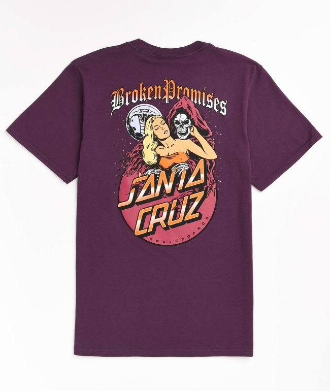 Broken Promises x Santa Cruz Smother Purple T-Shirt