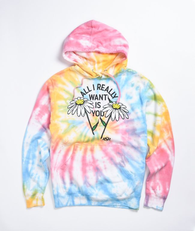 By Samii Ryan All I Want Multicolor Tie Dye Hoodie