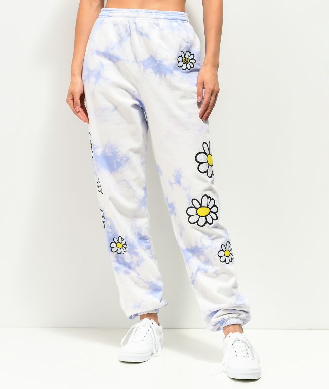 By Samii Ryan Daisy Purple Tie Dye Sweatpants
