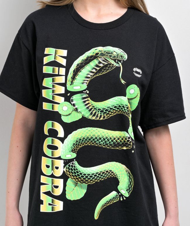 Chomp x RiFF RAFF Kiwi Cobra Black T-Shirt - thumbnail 2