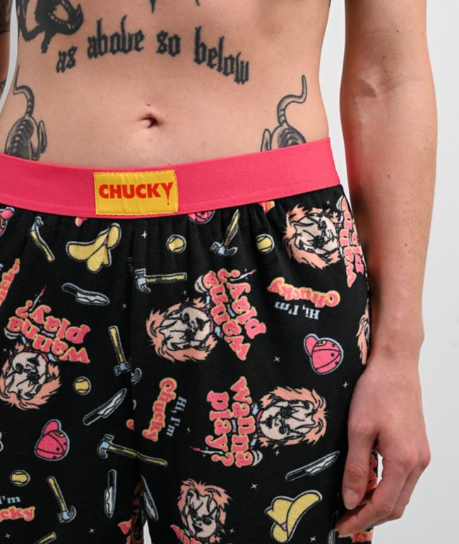 Chucky Wanna Play Black Lounge Pants - thumbnail 3