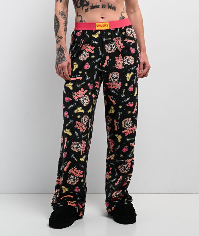 Chucky Wanna Play Black Lounge Pants