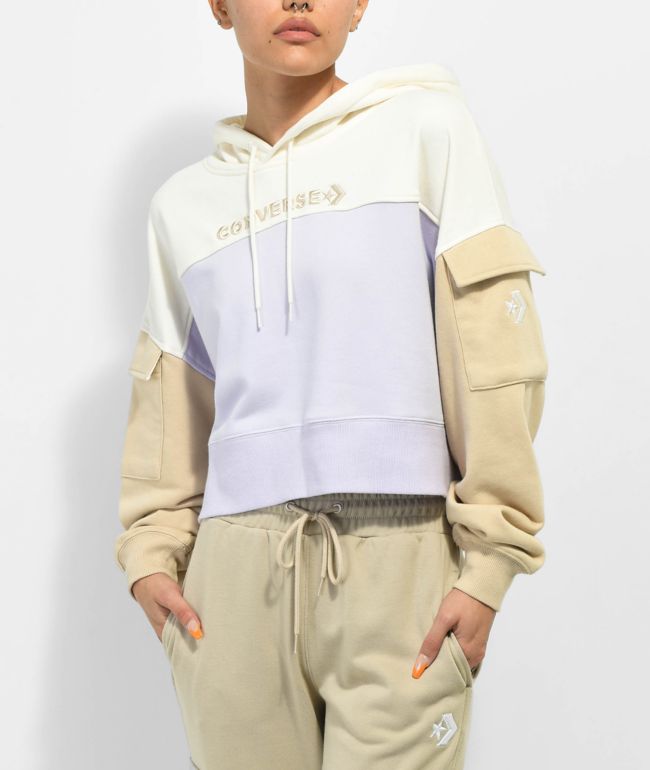 Converse Vapor Violet Crop Hoodie