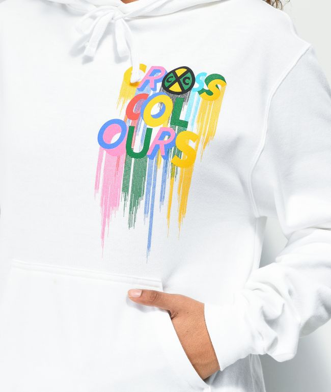 Cross Colours Color Drip White Hoodie - thumbnail 3
