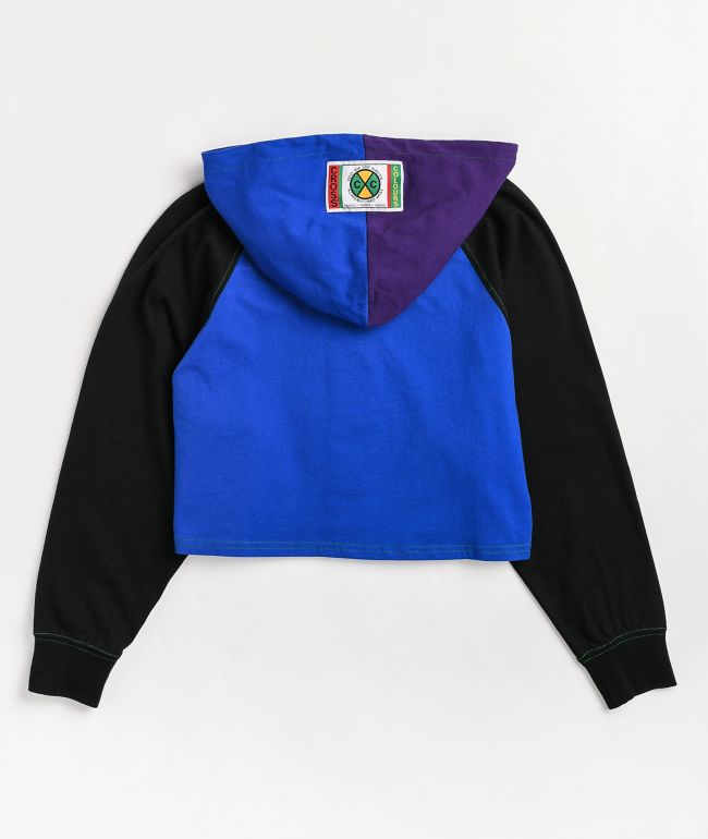 Cross Colours Colorblock Hooded Baseball Jersey - thumbnail 2
