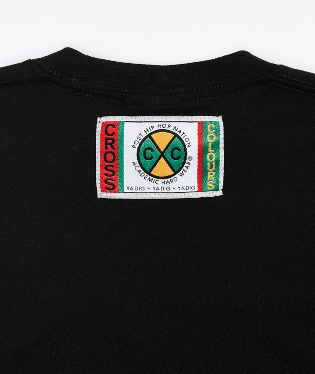 Cross Colours Cross Minds Black T-Shirt - thumbnail 3