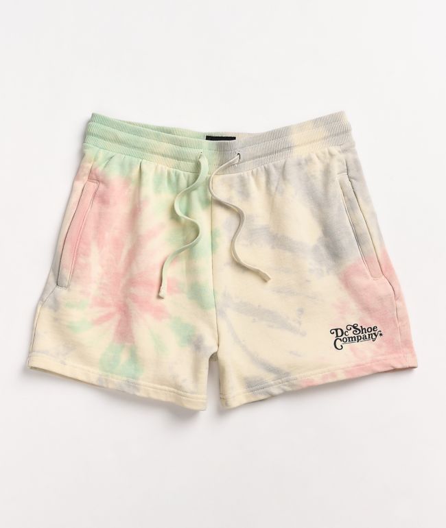 DC Trippin' Pastel Tie Dye Sweat Shorts