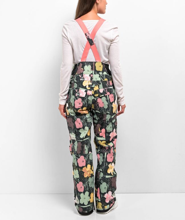 DC Valiant Floral Bib Snowboard Pants - thumbnail 2