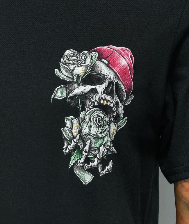 DGK In Bloom Black T-Shirt - thumbnail 3