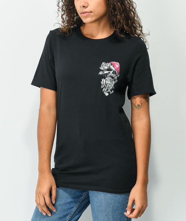 DGK In Bloom Black T-Shirt - thumbnail 2