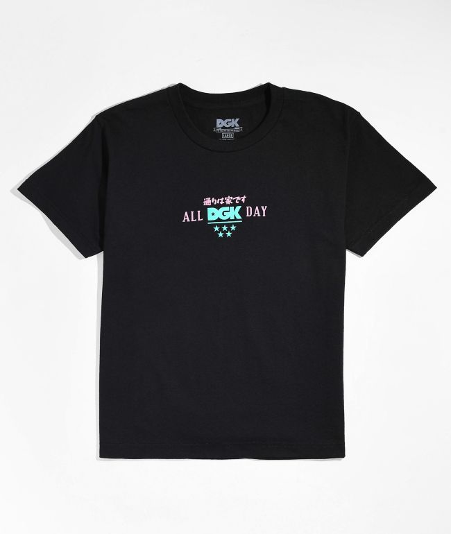 DGK Kids Blossoms Black T-Shirt - thumbnail 2